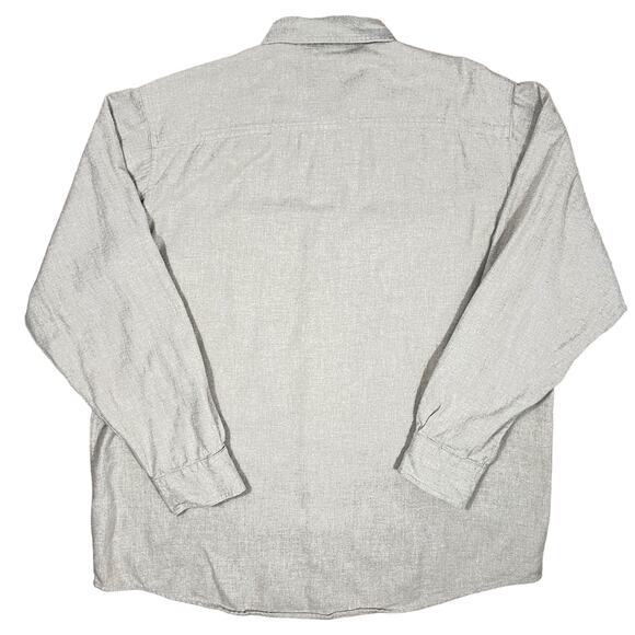 Bass Pro Shop (XL) Red Head Brand Solid Flannel Long-Sleeve Shirt Beige-Khaki - Picture 3 of 14